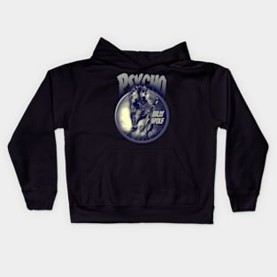 Bad Moon Blue Kids Hoodie